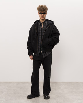Vetements Чорна джинсова куртка MH27DJ067Bm