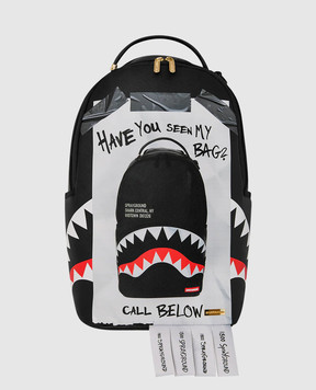 Sprayground Детский черный рюкзак HAVE YOU SEEN MY BAG? 910B8735NSZ