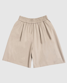 Brunello Cucinelli Детские бежевые шорты BL946E659C