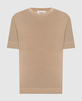 Max Mara Weekend Бежевий топ TAPIOCA з вовни, шовку та кашеміру WKDTAPIOCA