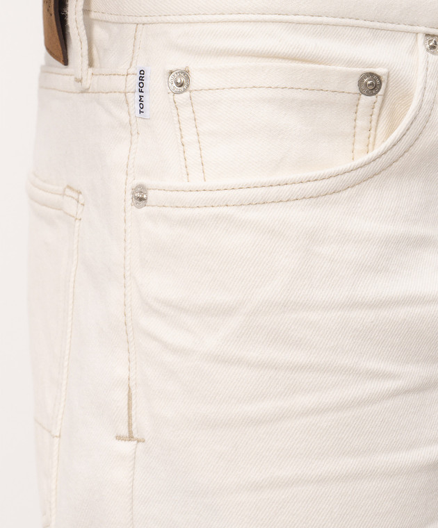 Tom Ford Джинси кольору айворі DPH003DMC085 зображення 5