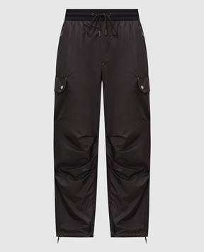 Dolce&Gabbana Черные брюки-карго GP26LTFUS27