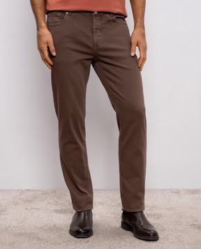 Brunello Cucinelli Коричневі джинси з логотипом M277PD3210