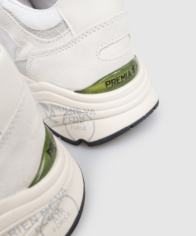 Premiata Белые комбинированные кроссовки Mased с логотипом MASED7823 изображение 5