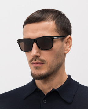 Tom Ford Чорні сонцезахисні окуляри Giulio FT0698