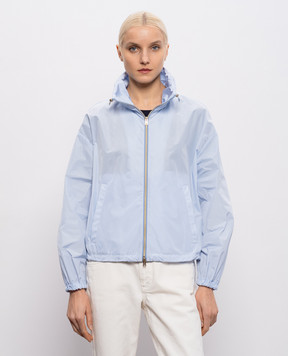 Herno Блакитна вітровка з нашивкою логотипа GI000280D12483Z