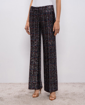Missoni Брюки клеш с пайетками в клетку DS25WI0ZBC005V