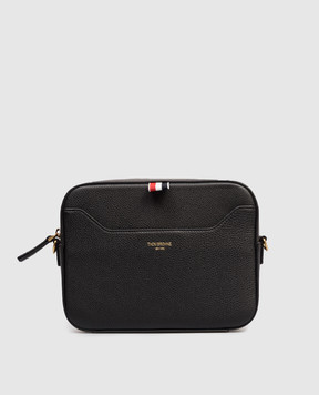 Thom Browne Черная кожаная сумка с логотипом UAG188AL0090