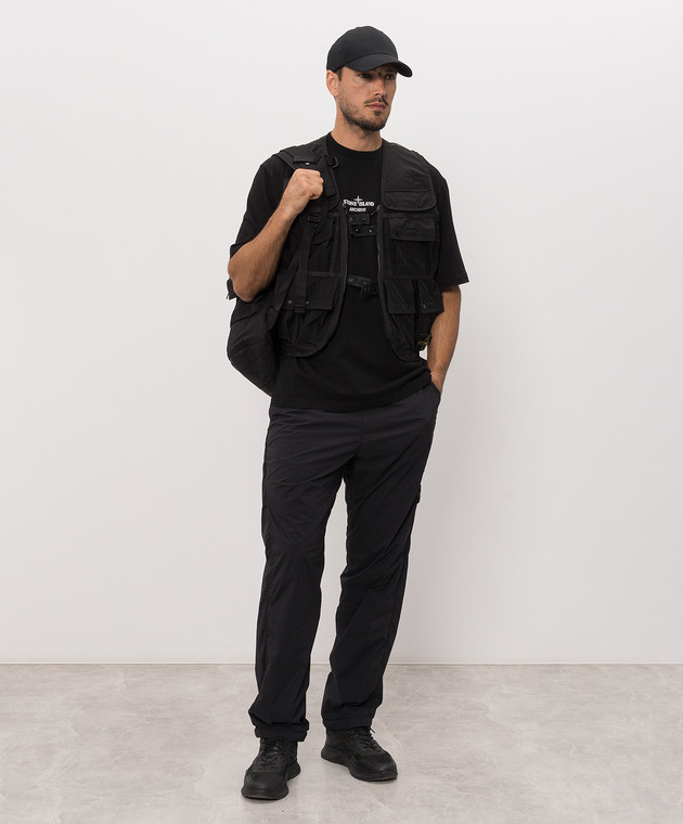 Stone Island Чорний жилет з кишенями L2S15G100016S0424 зображення 2