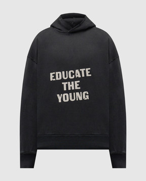 Fear of God Чорне худі Educate з вінтажним ефектом FG25FW1212110BHF