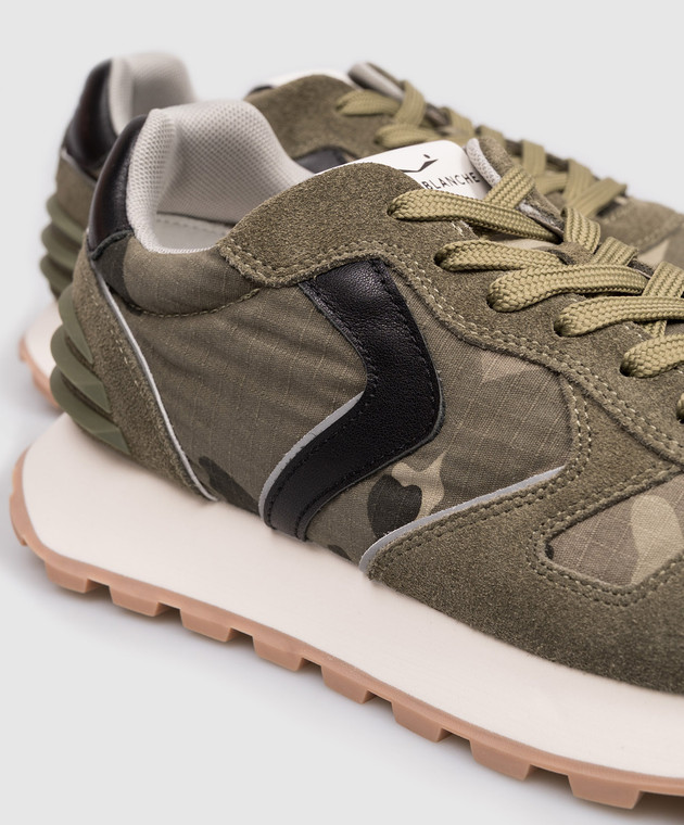 Voile Blanche Комбинированные кроссовки PARIS POWER цвета хаки 0012018797241F08 изображение 5