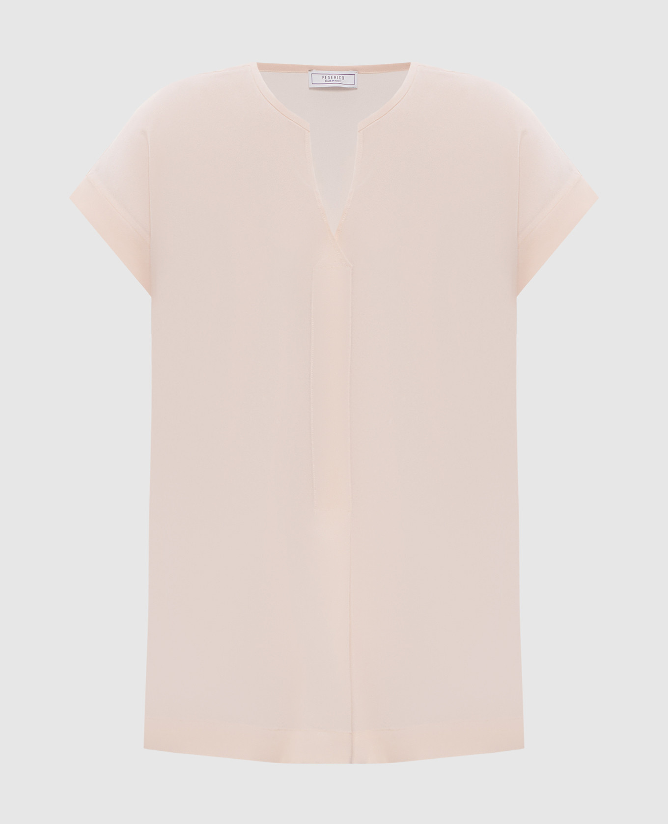 Розовый топ из шелка