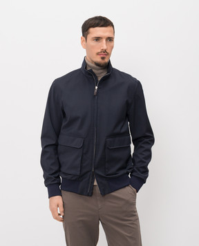 Herno Синя куртка з вовни GI000587U33410