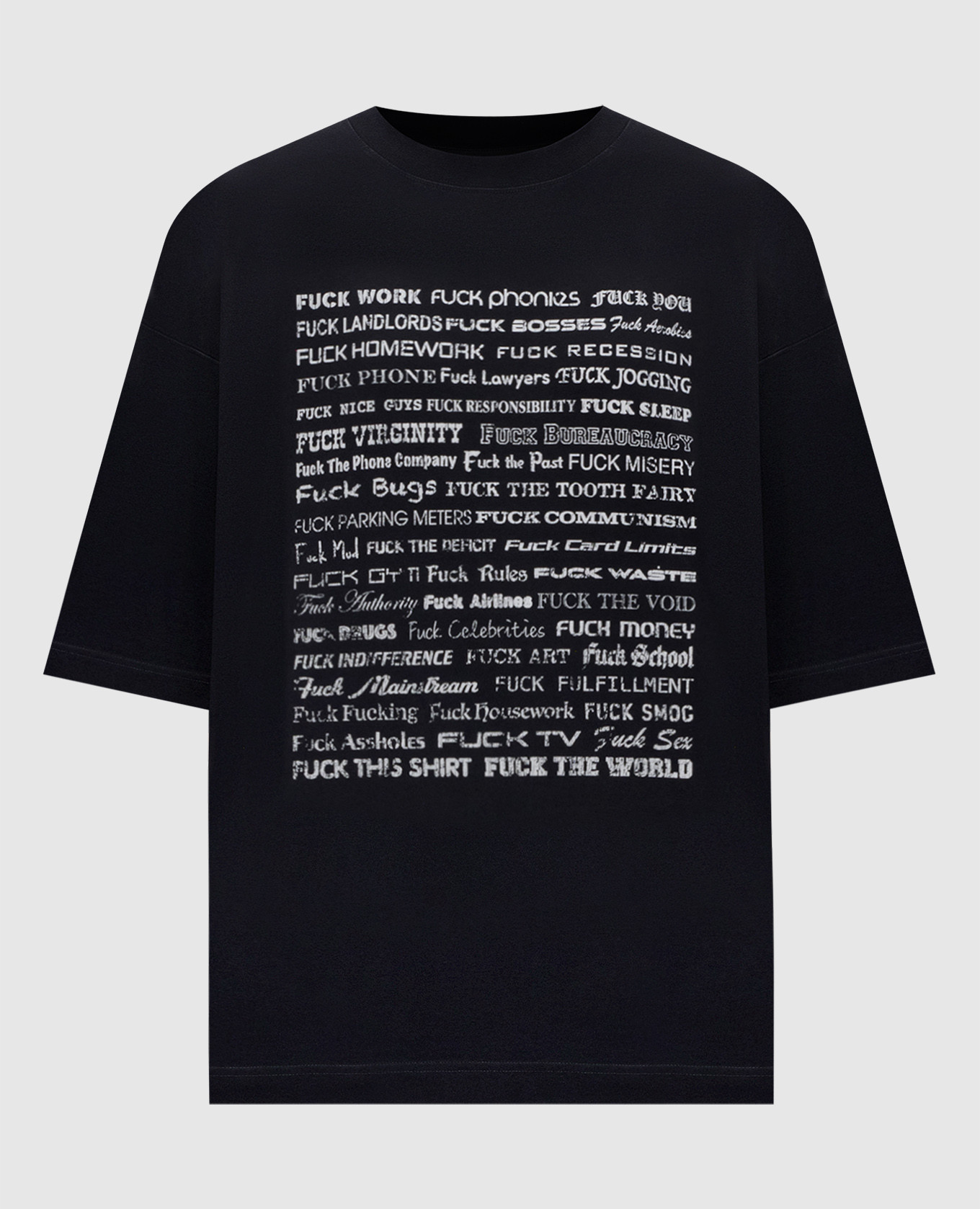 

Черная футболка Fuj everything, Черный, Футболки