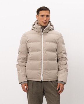 Brunello Cucinelli Бежевий пуховик MV4061836
