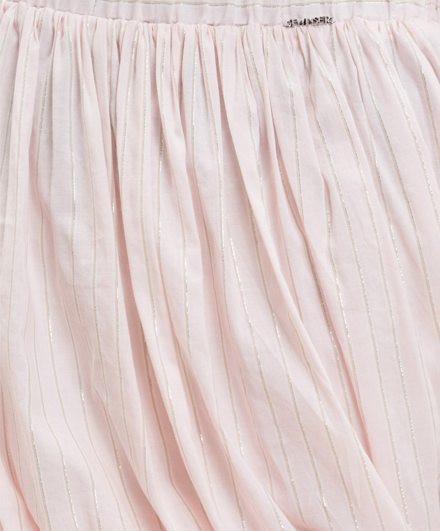 Twinset Рожева спідниця в смужку з драпіруванням 261TE2082 зображення 5