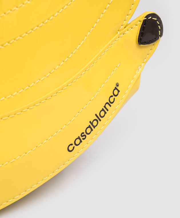 Casablanca Жовта шкіряна лакова сумка ASS26BAG18301 зображення 4
