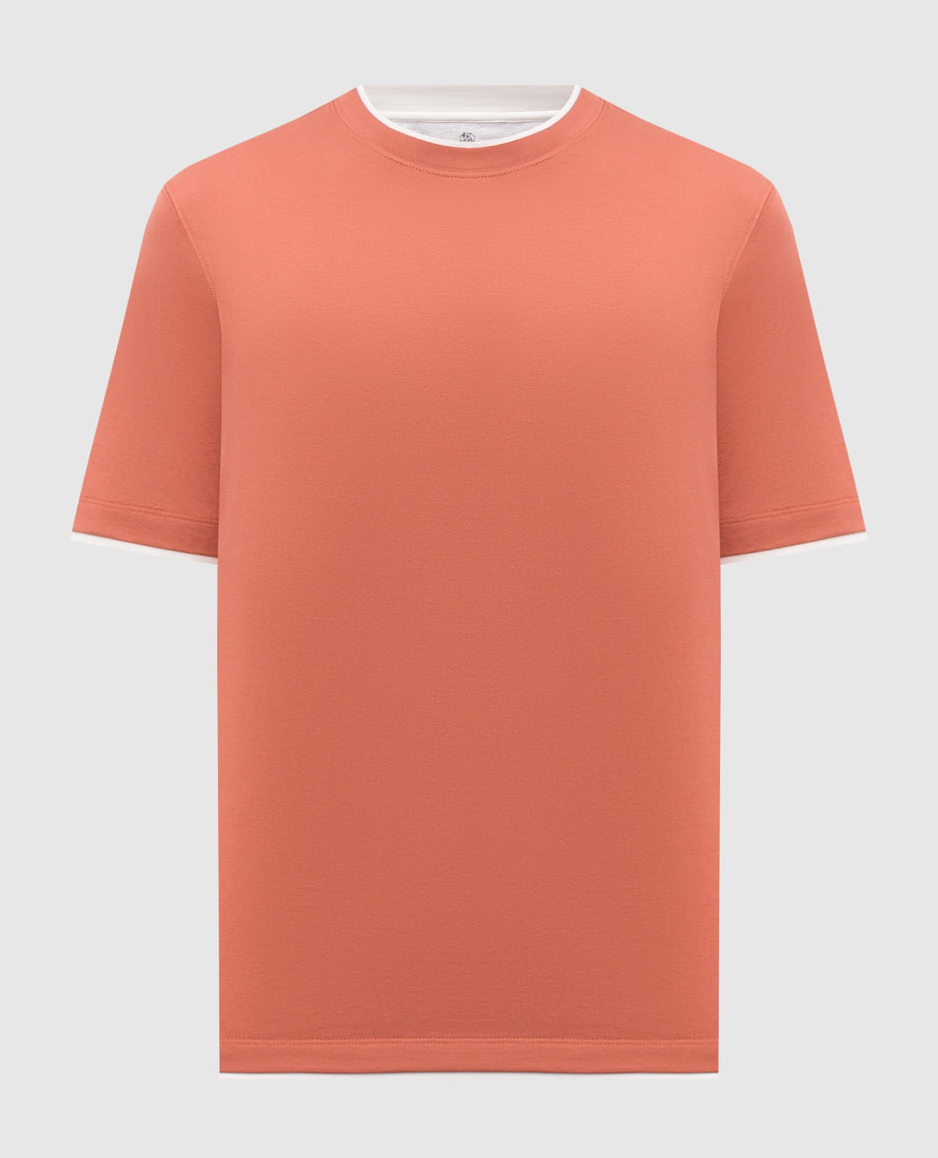 Оранжевая футболка из хлопка