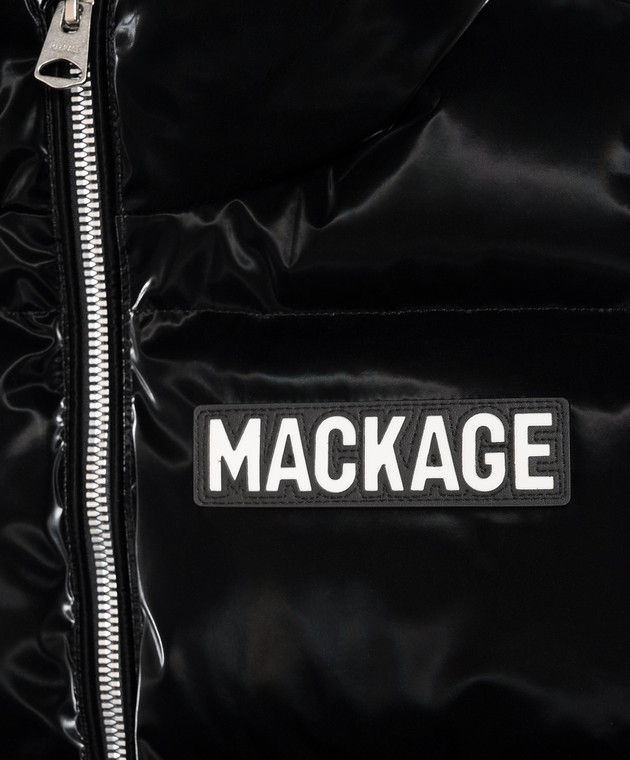 Mackage Детский черный пуховый жилет CHARLEE GLO CHARLEEGLO изображение 3
