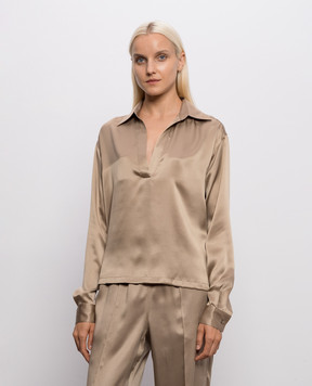 Tom Ford Бежевая блуза из шелка TS2144FAX1720