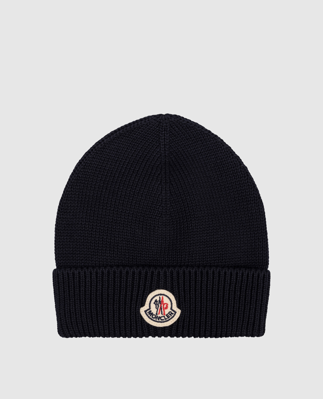 Детская синяя шапка с логотипом