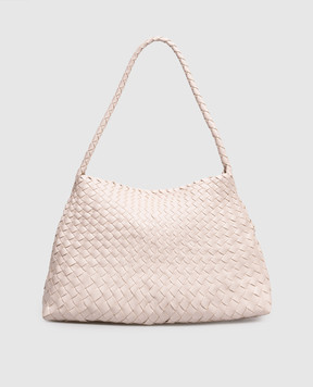 Dragon Розовая кожаная плетеная сумка Santa Maria DGS68700