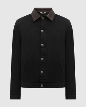 Brunello Cucinelli Чорна джинсова куртка M277P6911