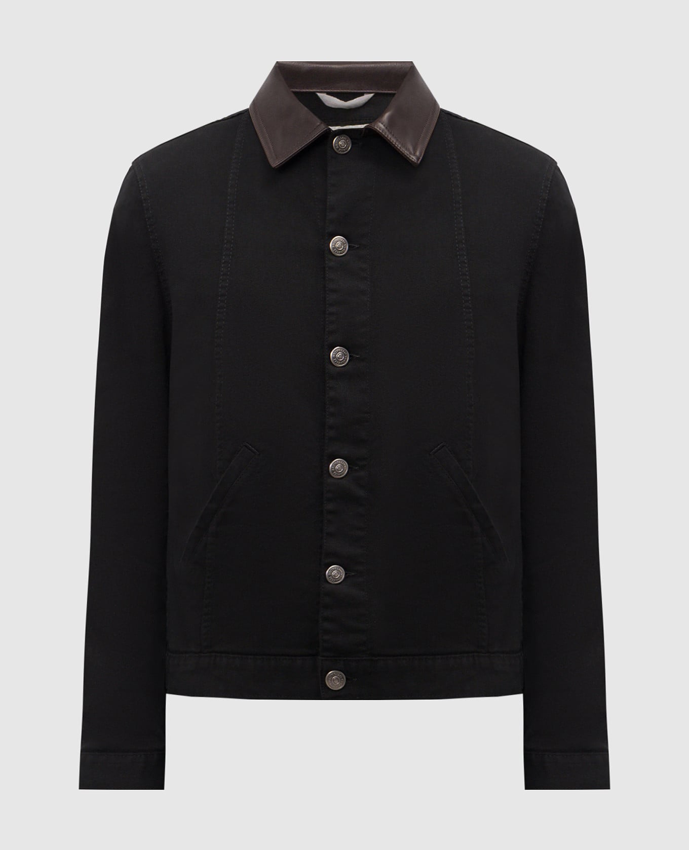 Черная джинсовая куртка