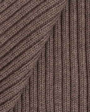 Cashmere&Whiskey Коричневый шарф из шерсти 140