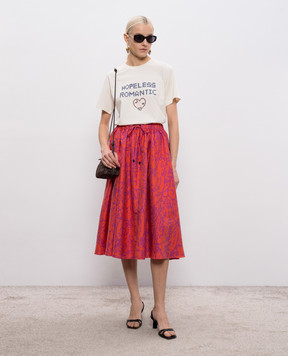 Max Mara Коралова спідниця BERLINA з шовком MXMBERLINA