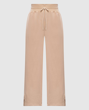 Twinset Бежеві спортивні штани з вишивкою логотипа 261TP2171