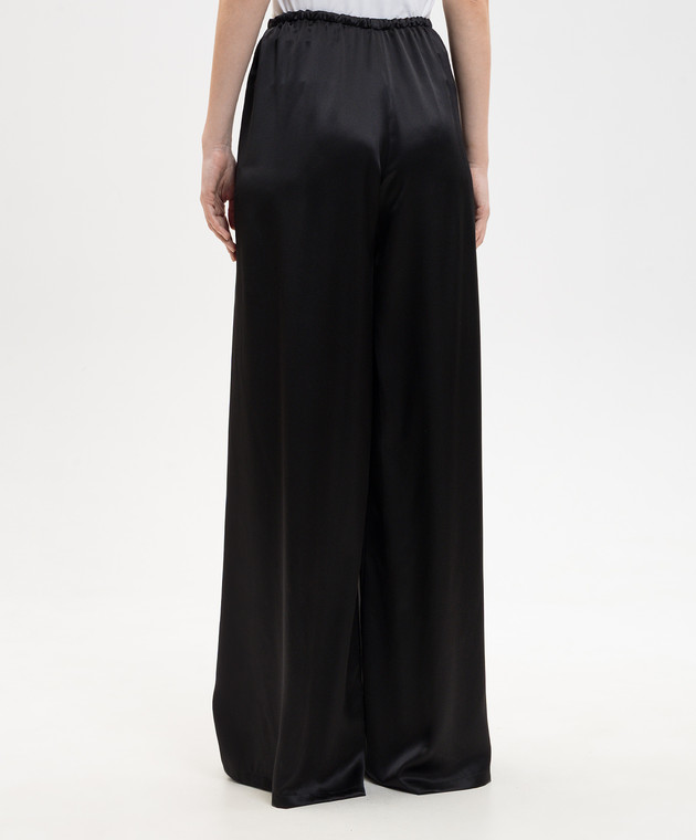 Ermanno Scervino Черные брюки из шелка D482P764NXE изображение 4