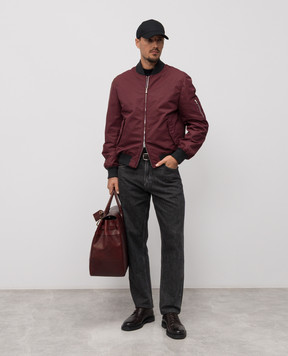 Brunello Cucinelli Черный лонгслив с эмблемой M0B131370