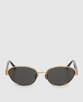 Linda Farrow Черные очки Sheri с позолотой LFL1656C1SUN