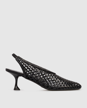 PROENZA SCHOULER Черные кожаные слингбеки с перфорацией SH251016AL001A