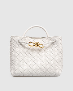 Bottega Veneta Біла шкіряна сумка Andiamo 766014VCPP1