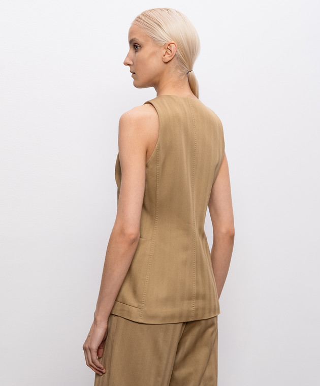 Max Mara Коричневий жилет FALLA MXMFALLA зображення 4
