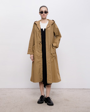 Y`S Yamamoto Коричневий плащ YKC11016