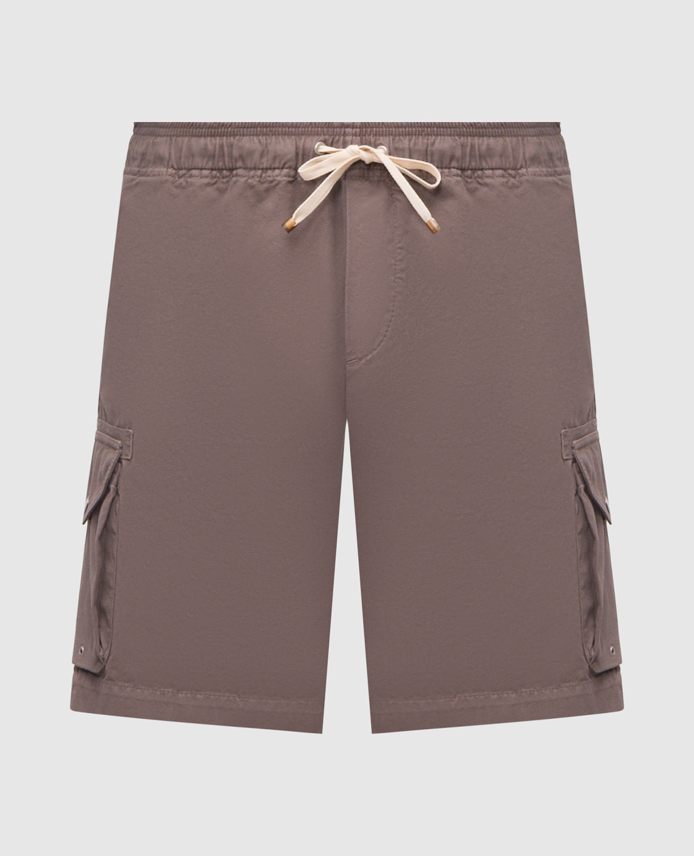 Коричневые шорты-карго