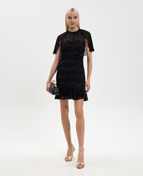 Twinset Черное платье с кружевом 261TP2781