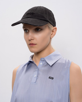 Vetements Черная кепка Friday с винтажным эффектом UE76CA326Bw