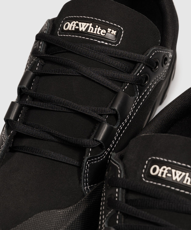 Off-White Черные замшевые кроссовки Vulcanized M296C9L001 изображение 5