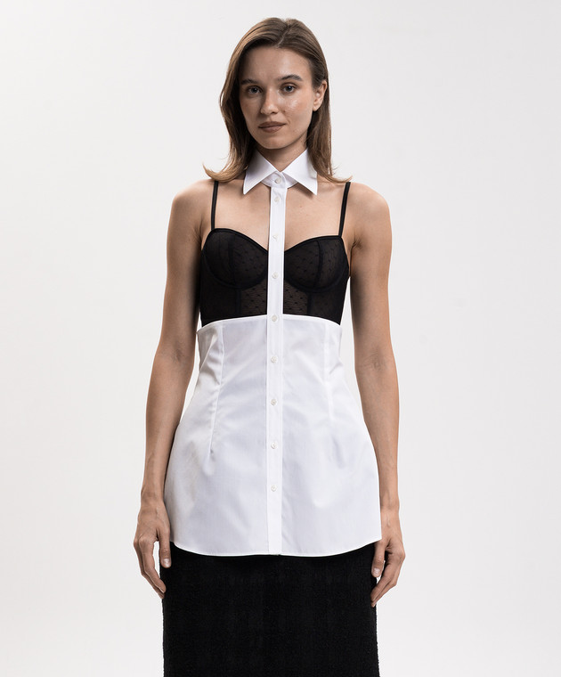 Dolce&Gabbana Белый топ F7CH5TFU5WO изображение 3