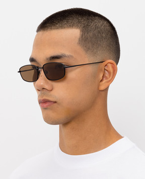 Jacquemus Чорні сонцезахисні окуляри JAC222C4SUN