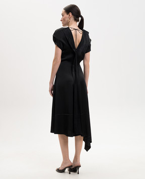 Victoria Beckham Чорна сукня асиметричного крою 1226WDR007229A