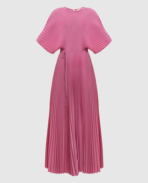 Twinset Рожева сукня максі з логотипом 261TP2562