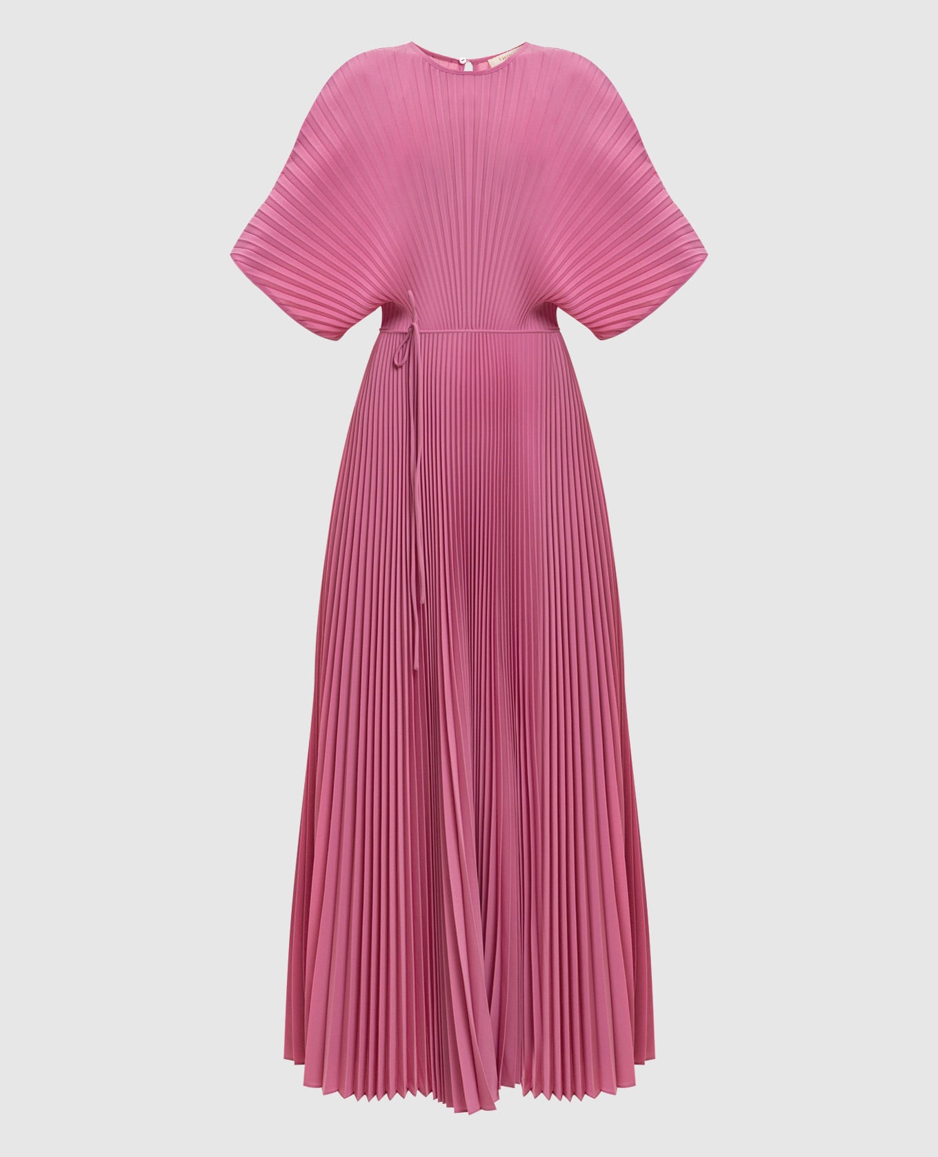 Розовое платье макси с логотипом