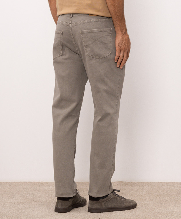 Brunello Cucinelli Джинсы цвета хаки M277PX1290 изображение 4