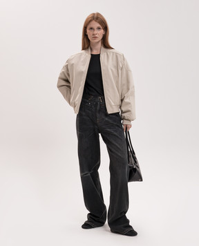 Maison Margiela MM6 Темно-сірі джинси з проріхами S52LA0271M30064