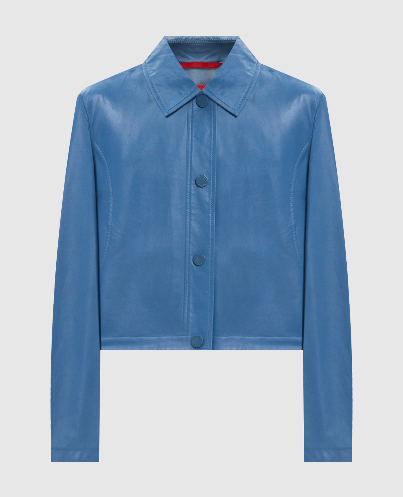 

Синяя кожаная куртка BOCCALE, Синий, Кожаные куртки